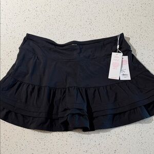 Lilly Pulitzer Luxletic Black Mini Skort